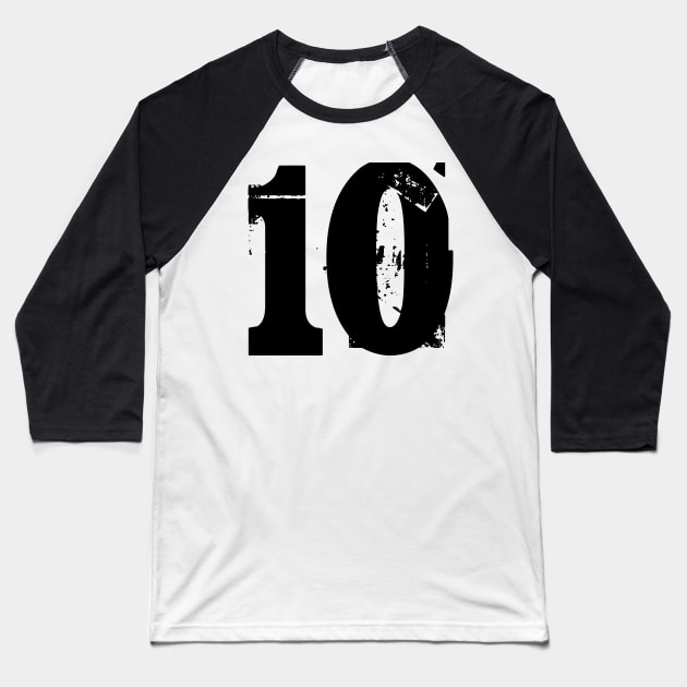 10 number Baseball T-Shirt by Polli